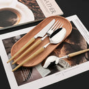 Ljojo 30-Piece Stainless Steel Cutlery Set - High-end Tableware for Restaurants and Hotels