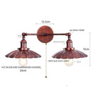 Ljojo Loft LED Wall Lights 2-heads Industrial Lamparas De Pared for Living Room