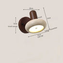 Ljojo LED Wall Sconce Yellow Travertine Pull Chain Switch, Mid Century Modern Style