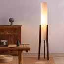 Ljojo LED Floor Lamp, Zen Nordic Retro New Chinese Style Black Walnut Décor
