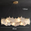 Ljojo Luxury Ginkgo Leaf Glass Pendant Light for Dining Room