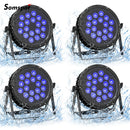 Ljojo™ 18LED Waterproof RGBW Par Lights for DJ Disco Party Bar Club