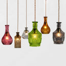 Nordic Minimalist Glass LED Pendant Lights by Ljojo - Clear Antique Bottles Chandelier