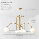 LED Pendant Lamp Modern Magic Bean Hanging Light Living Room Chandelier Ljojo