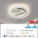 Ljojo Modern Minimalist Fan Light Fixture for Living Room - Indoor Ceiling Fans Lighting