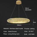 Ljojo Luxury Crystal Chandeliers for Home Villa Lighting in Living Dining Room