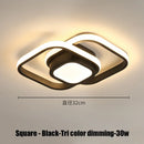 Ljojo LED Chandelier Indoor Ceiling Lamp White/Black Bedroom Living Room Lighting
