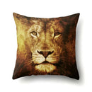 Lion Pattern Polyester Cushion Cover by Ljojo - Home decoration Pillow Cover
