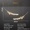 Ljojo Luxury Feather Pendant Lamp Modern Chandelier for Creative Restaurant Bar Exhibition Hall