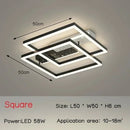 Ljojo Modern Minimalism Dimmable Led Ceiling Lights for Living Dining Room Bedroom Home Decor