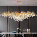 Ljojo Luxury Crystal Ceiling Chandelier: Modern Living Room Dining Bedroom Pendant Light