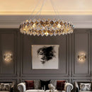 Dimmable LED Crystal Chandelier Hanging Lamp Linear Round Square For Dining Room by Ljojo.
