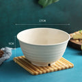 Ljojo 17cm Round Wheat Straw Noodle Bowl - Creative Kitchen Tableware