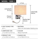 Ljojo LED Wall Lamps with Switch USB Reading Lights for Modern Home Decor