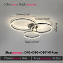 Ljojo LED Ring Ceiling Lamp Modern Creative Design for Living Room Hall Dining Bedroom