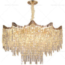 Ljojo Luxury Crystal Chandelier French Tassel Lamp for Living Room, Bedroom & Restaurant