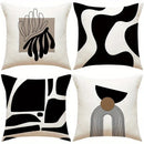 Geometric Line Pillowcase: Modern Nordic Style Home Decor by Ljojo