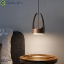 Medieval Wood Painted LED Pendant Light for Living Room Home Decoration by Ljojo