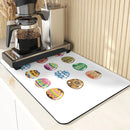 Easter Rabbit Print Kitchen Drying Mat Set by Ljojo