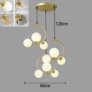 Modern Glass LED Chandelier Pendant Lamp for Living Room Dining Room Bedroom by Ljojo