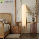 Ljojo Artistic Wabi-sabi Walnut LED Floor Lamp for Bedroom Decor & Home Chandelier