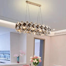 Ljojo Luxury Crystal Living Room Chandelier Pendant Light Fixture Glass Indoor Lighting