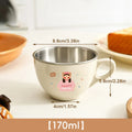 Ljojo 170ml Double Wall Stainless Steel Water Cup for Kids