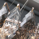 Modern Luxury Crystal Leaf Chandelier For Living Dining Room Pendant Light E14 Ljojo Fixture