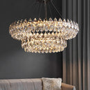 Large Chrome Crystal Chandelier Lighting for Living Room - Ljojo
