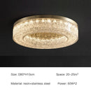 Ljojo Luxury Modern LED Crystal Ceiling Hotel Restaurant Hanging Lamp - Home Decor Lighting