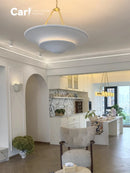 Ljojo French Style Living Room Gypsum Pendant Light Luxury Nordique Villa Bedroom Decor