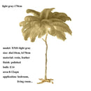 Modern Ostrich Feather Gold LED Floor Lamp by Ljojo - Luxe Living Room & Bedroom Lighting