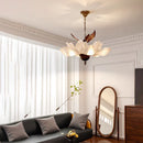 Ljojo French Retro Acrylic Pendant Light for Living Dining Room Bedroom Home LED Chandelier
