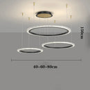 Nordic Ring Chandelier Optional Dimmable Minimalist Decor Fixture by Ljojo