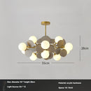 Nordic Colorful Living Room Chandelier Magic Bean Designer Modern Simple Light Luxury Ljojo