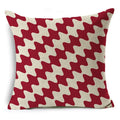 Geometric Linen Seat Cover 45x45cm for Home Decor - Ljojo