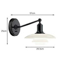 Ljojo LED Glass Wall Lamp - Nordic Design Bedroom Lighting - Replaceable Bulb