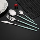 Ljojo 16-Piece Stainless Steel Cutlery Set Dinnerware Flatware Kitchen Tableware