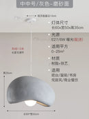 Ljojo Japanese Resin Pendant Light: Wabi-Sabi Bread Hanging Lamp for Dining Room Home Decor