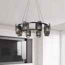 Ljojo Modern Black U-shaped LED Pendant Chandelier for Elegant Home Décor