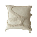Ljojo Luxury Jacquard Embroidery Cushion Cover 45x45 with Tassel Detail