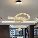 Nordic Luxury LED Crystal Chandelier Pendant Light for Home Decor by Ljojo