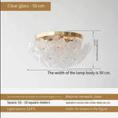Ljojo Luxury French Glass Lotus Leaf Designer Light for Master Bedroom