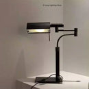 Ljojo Luxury Black Leather Desk Lamp for Hotel Sales Office