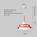Ljojo Vintage Industrial Glass Pendant Light - Modern Chandelier for Restaurant Bar Living Room
