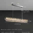 Modern Crystal Chandelier Light Fixture Hanging Lamp for Kitchen Dining Table Staircase - Ljojo