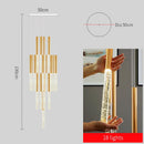 Large Long Crystal Chandelier Lighting for Staircase: Elegant Gold Chain Chandeliers by Ljojo