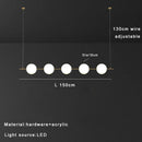 Modern Minimalist LED Pendant Light Cream Bubble Chandelier Home Decor by Ljojo