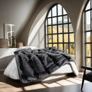 Ljojo Luxury Faux Fur Fluffy Blanket for Beds & Sofa - High-End Soft Decorative Throw