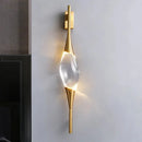 Ljojo Modern Luxurious Copper Crystal Wall Lamps for Living Room Bathroom Bedroom & More